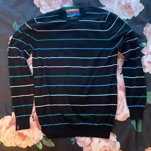 Empyre Surplus Co. Stripe Knit Crewneck Sweater L